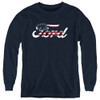 Image for Ford Youth Long Sleeve T-Shirt - Flag Logo