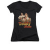 Elvis Girls V Neck T-Shirt - Teddy Bears