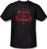 Image Closeup for Batman T-Shirt - Heart of Fire Logo