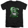 Image for Green Lantern V Neck T-Shirt - Lantern Planet