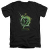 Image for Green Lantern V Neck T-Shirt - Shadow Lantern