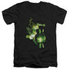 Image for Green Lantern V Neck T-Shirt - Lantern Light