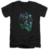 Image for Green Lantern V Neck T-Shirt - Black Lantern Batman