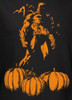 Image Closeup for Batman T-Shirt - Halloween A Bat Among Pumpkins