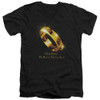 Image for Lord of the Rings V Neck T-Shirt - One Ring