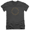 Image for Lord of the Rings V Neck T-Shirt - The One Ring