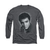 Elvis Long Sleeve T-Shirt - Grey Portrait
