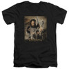 Image for Lord of the Rings V Neck T-Shirt - ROTK Poster