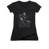 Elvis Girls V Neck T-Shirt - Guitar in Hand