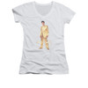 Elvis Girls V Neck T-Shirt - Gold Lame Suit