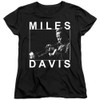 Image for Miles Davis Womans T-Shirt - Monochrome