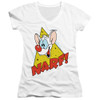 Image for Pinky and the Brain Girls V Neck T-Shirt - Narf