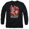 Image for Justice League of America Long Sleeve Shirt - Flash Red & Grey