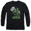 Image for Justice League of America Long Sleeve Shirt - Green Lantern Greey & Grey