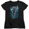 Image for Justice League of America Black Lightning Bolts Woman's T-Shirt