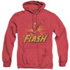 Image for Justice League of America Heather Hoodie - Flash Rough Distress