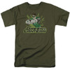 Image for Justice League of America Green Lantern Rough Distress T-Shirt