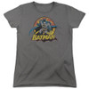Image for Justice League of America Batman Rough Distress Woman's T-Shirt