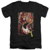 Image for Justice League of America V Neck T-Shirt - Street Speed