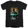 Image for Justice League of America V Neck T-Shirt - GL Abin Sur