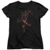 Image for Justice League of America Neon Flash Woman's T-Shirt