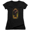 Image for Justice League of America Girls V Neck - Deco