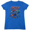 Image for Justice League of America Pixel League Blue Woman's T-Shirt