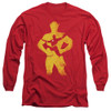 Image for Justice League of America Long Sleeve Shirt - Flash Knockout