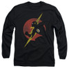 Image for Justice League of America Long Sleeve Shirt - Flash Symbol Knockout