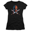 Image for Justice League of America Crossed Swords Girls Shirt