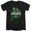 Image for Justice League of America V Neck T-Shirt - Lantern Glow