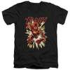Image for Justice League of America V Neck T-Shirt - Flash Glow