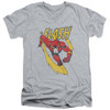 Image for Justice League of America V Neck T-Shirt - Laughing Trail