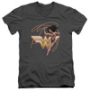 Image for Justice League of America V Neck T-Shirt - Glowing Lasso