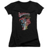 Image for Justice League of America Girls V Neck - Fastest