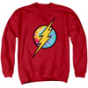 Image for Justice League of America Crewneck - Tie Dye Flash Logo
