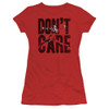 Image for Justice League of America Don't Care Girls Shirt