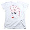 Image for I Love Lucy Woman's T-Shirt - Lines Face