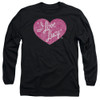 Image for I Love Lucy Long Sleeve T-Shirt - Floral Logo