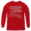 Image for Candy Land Youth Long Sleeve T-Shirt - I Love You