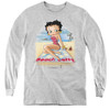Image for Betty Boop Youth Long Sleeve T-Shirt - Beach Betty
