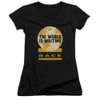 Image for The Amazing Race Girls V Neck T-Shirt - Waiting World