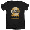 Image for The Amazing Race V-Neck T-Shirt Waiting World