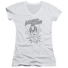 Image for Mighty Mouse Girls V Neck T-Shirt - Bursting Out