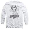 Image for Mighty Mouse Long Sleeve T-Shirt - Mighty Sketch