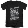 Image for Mighty Mouse V-Neck T-Shirt Mighty Gunshow