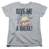 Image for Mighty Mouse Woman's T-Shirt - Give Me A Break