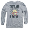 Image for Mighty Mouse Long Sleeve T-Shirt - Give Me A Break