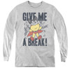 Image for Mighty Mouse Youth Long Sleeve T-Shirt - Give Me A Break