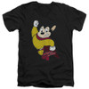 Image for Mighty Mouse V-Neck T-Shirt Classic Hero